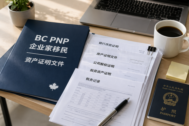 BC PNP 企业家移民资产证明文件清单 - 中国资产怎么证明净资产达标