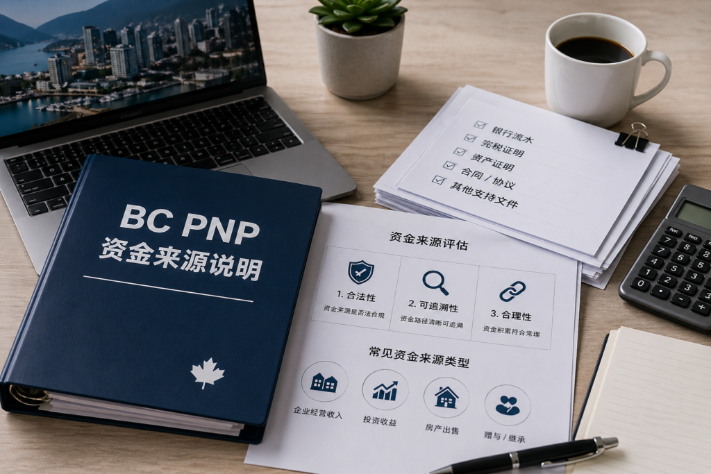 BC PNP 移民资金来源证明怎么准备？